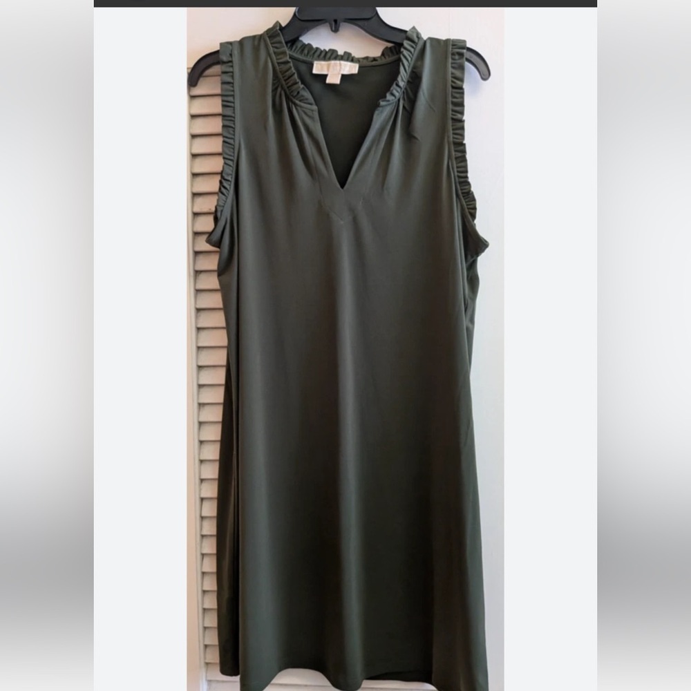 MICHAEL Michael Kors Dark Green Sleeveless Dress